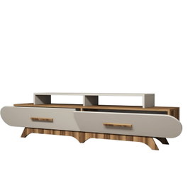 Hanah Home Soporte para TV Flora - Nogal, Crema